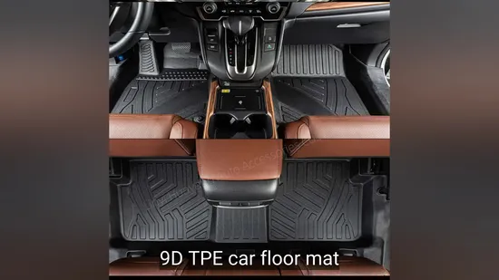 Tapis de sol de voiture imperméables en TPE 3D/5D, doublure de sol et tapis de coffre